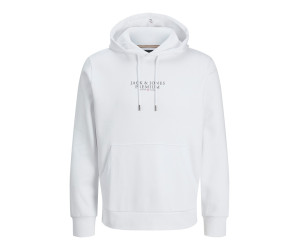 JACK & JONES pánska mikina s kapucňou Premium biela
