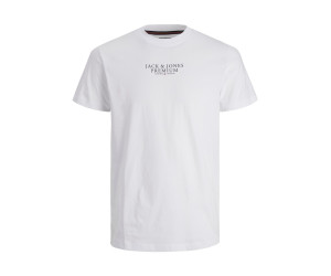 JACK & JONES pánske logo tričko Premium biele