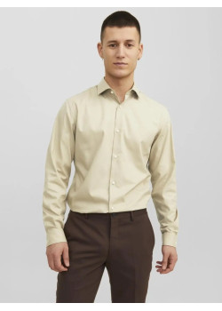 JACK & JONES pánska košeľa Slim Fit béžová