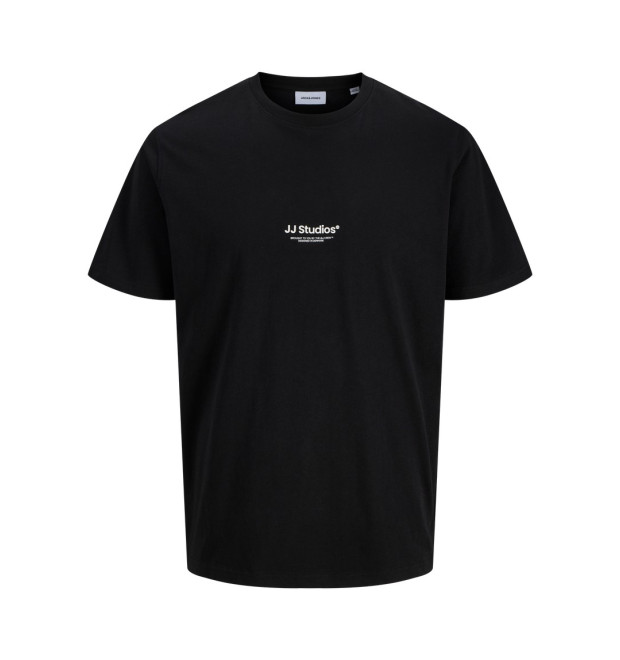 JACK & JONES pánske tričko voľné čierne s potlačou JACK & JONES pánske tričko voľné čierne s potlačou
