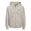 JACK & JONES mikina s kapucňou so zipsom béžová JACK & JONES mikina s kapucňou so zipsom béžová