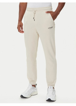 JACK & JONES tepláky Relaxed Fit béžové