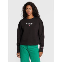Čierna dámska mikina bez kapucne Tommy Hilfiger Čierna dámska mikina bez kapucne Tommy Hilfiger