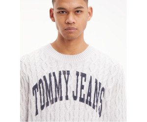 Tommy Hilfiger pánsky pletený sveter s logom sivý