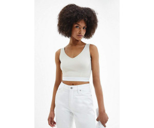 Béžový Crop Top Calvin Klein