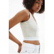 Béžový Crop Top Calvin Klein