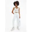 Béžový Crop Top Calvin Klein