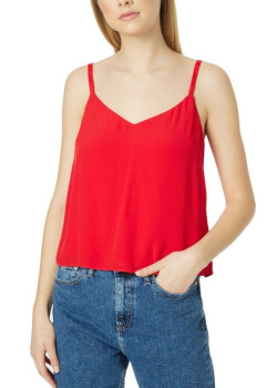 Tommy Jeans dámsky Cami top essential červený