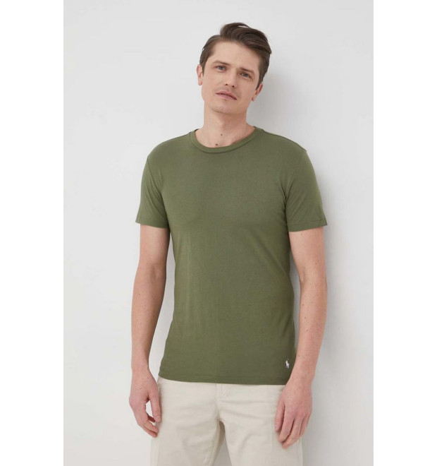 Polo Ralph Lauren pánske tričko tmavozelené Polo Ralph Lauren pánske tričko tmavozelené