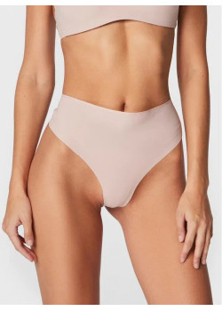 Tommy Hilfiger dámske tangá s vyšším pásom béžové