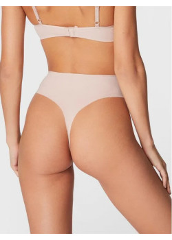 Tommy Hilfiger dámske tangá s vyšším pásom béžové