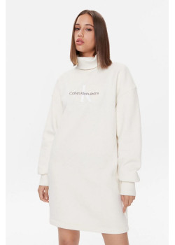 Calvin Klein dámske mikinové šaty béžové