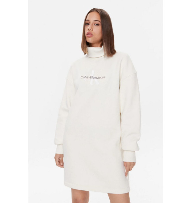 Calvin Klein dámske mikinové šaty béžové
