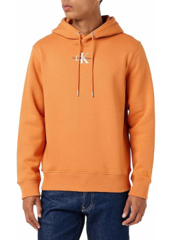 Calvin Klein pánska mikina s kapucňou oranžová