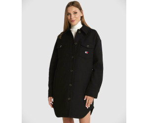 Tommy Hilfiger dámsky kabát v štýle košele čierny Tommy Hilfiger dámsky kabát v štýle košele čierny