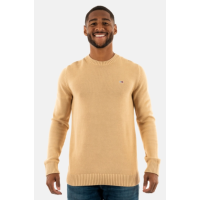 Tommy Jeans pánsky úpletový pulóver béžový Tommy Jeans pánsky úpletový pulóver béžový