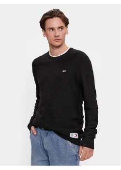 Pánsky čierny pulóver Tommy Jeans