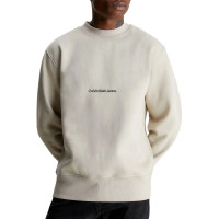 Calvin Klein mikina s vyšitým logom béžová
