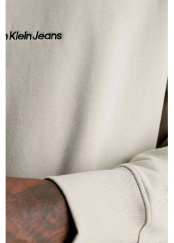 Calvin Klein mikina s vyšitým logom béžová