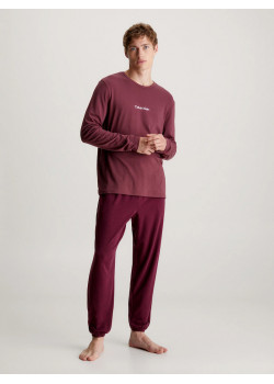 Calvin Klein pánske dlhé pyžamo červené