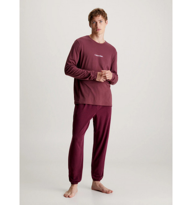 Calvin Klein pánske dlhé pyžamo červené Calvin Klein pánske dlhé pyžamo červené
