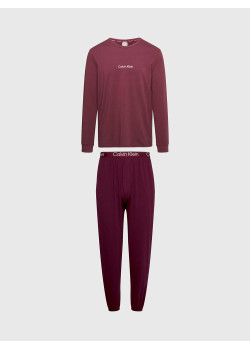Calvin Klein pánske dlhé pyžamo červené