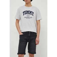 Pánske čierne rifľové slim kraťasy Tommy Hilfiger Pánske čierne rifľové slim kraťasy Tommy Hilfiger