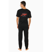 Hugo Boss pánske pyžamo Set čierne Hugo Boss pánske pyžamo Set čierne