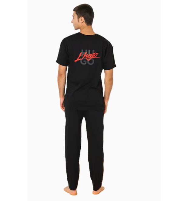 Hugo Boss pánske pyžamo Set čierne Hugo Boss pánske pyžamo Set čierne