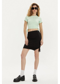 Tommy Jeans mini sukňa čierna
