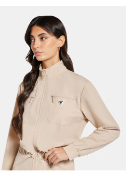 Guess mini šaty na zips béžové