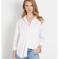 Biela dámska košeľa GUESS oversize Biela dámska košeľa GUESS oversize