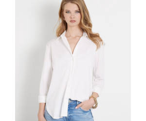Biela dámska košeľa GUESS oversize