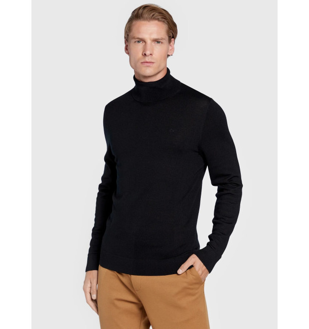 Calvin Klein pánsky merino rolák čierny Calvin Klein pánsky merino rolák čierny