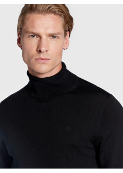Calvin Klein pánsky merino rolák čierny