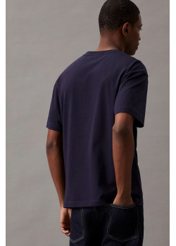 Calvin Klein tričko 3D logo tmavomodré