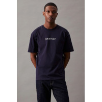 Calvin Klein tričko 3D logo tmavomodré