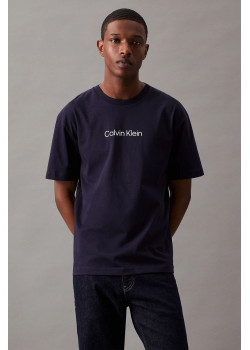 Calvin Klein tričko 3D logo tmavomodré