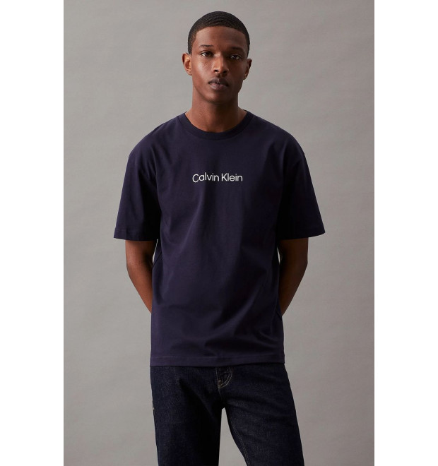 Calvin Klein tričko 3D logo tmavomodré