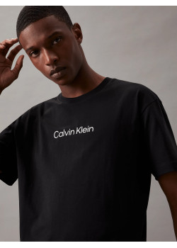 Calvin Klein pánske bavlnené tričko čierne