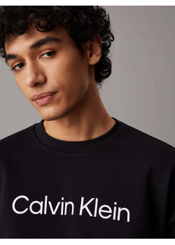 Calvin Klein pánska mikina s logom na hrudi čierna