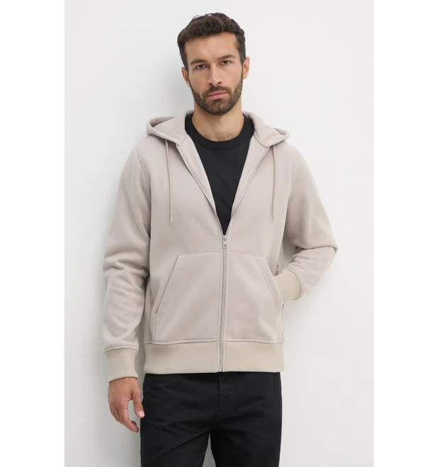 Calvin Klein pánska mikina na zips béžová Calvin Klein pánska mikina na zips béžová