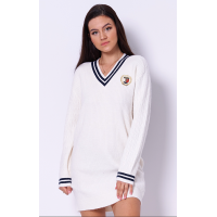Pletené šaty TOMMY JEANS biele Pletené šaty TOMMY JEANS biele