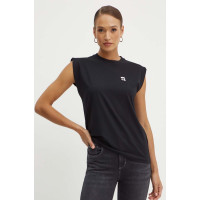 Čierny top Karl Lagerfeld Čierny top Karl Lagerfeld
