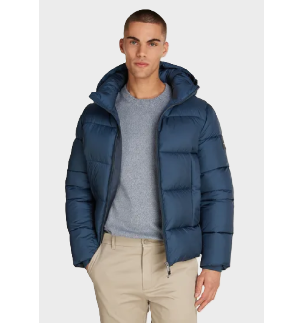 Calvin Klein pánska zimná bunda modrá