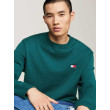 Tommy Jeans pánsky sveter tmavozelený Tommy Jeans pánsky sveter tmavozelený