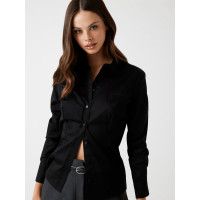 Guess dámska elegantná slim fit košeľa čierna Guess dámska elegantná slim fit košeľa čierna