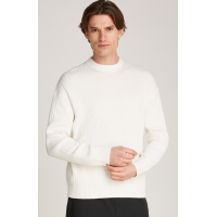 Pánsky pulóver Calvin Klein Jeans v bielej farbe Pánsky pulóver Calvin Klein Jeans v bielej farbe