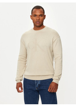 Calvin Klein Jeans Intrasia pánsky sveter béžový