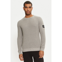 Pánsky pulóver Calvin Klein Jeans v sivej farbe Pánsky pulóver Calvin Klein Jeans v sivej farbe